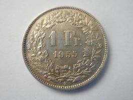 1 Fr. 1955 silber rar