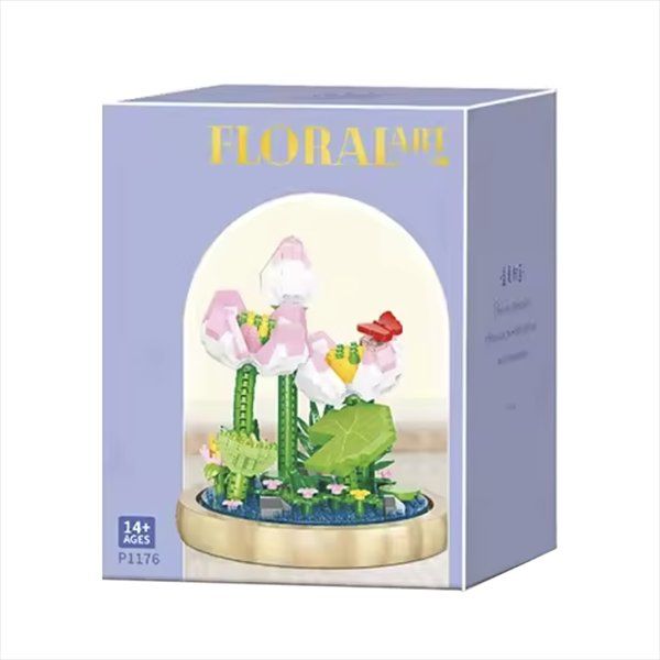 Kit di costruzioni: Blume im Glas: Lotus / Mini-Bausteine – Nuovo e nell'imballaggio originale da Meisterschwanden venduto da Bigi1 1