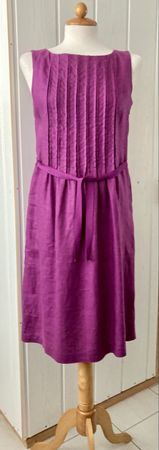 Maddison Kleid,Gr. 36, Lila 100% Leinen, Sommerlich+ Elegant