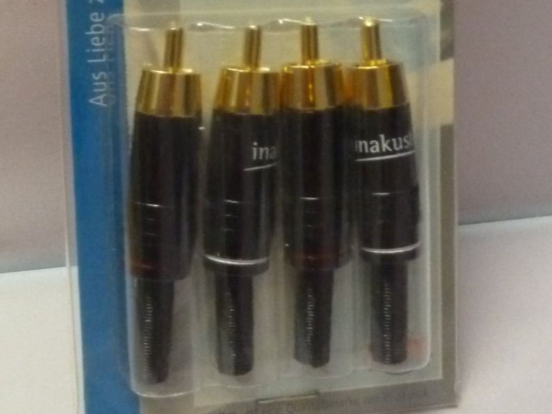 Unità & Adattatore: 4x Inakustik Premium Chinchstecker – Nuovo e nell'imballaggio originale da Affoltern am Albis venduto da Sennrtv 7