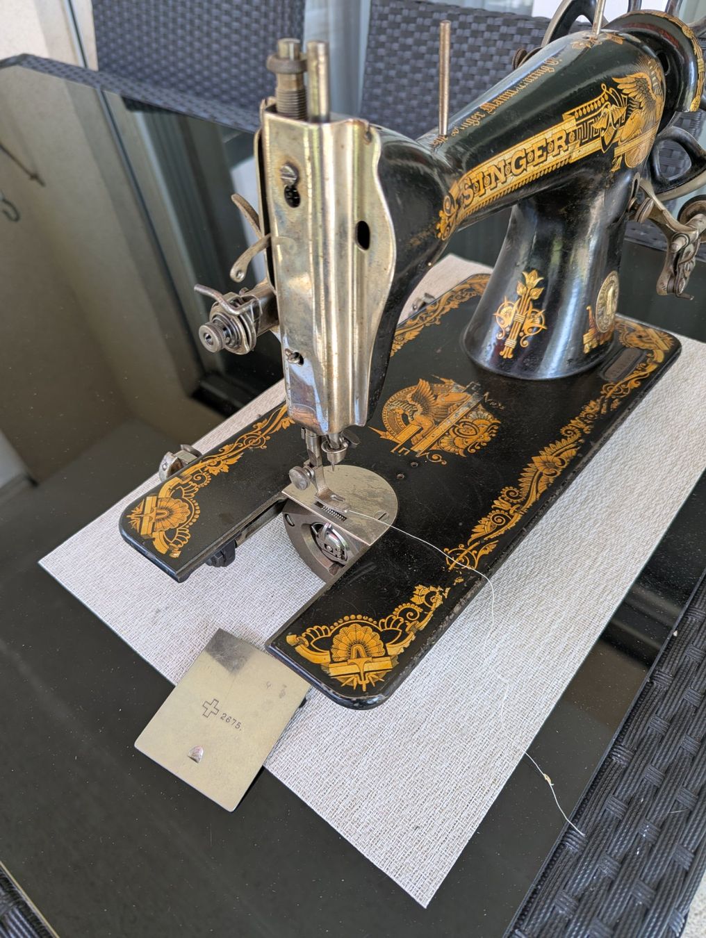 Singer Machines à coudre: Antike Singer-Nähmaschine – D'occasion à Oberbipp par theresiafrosch 6