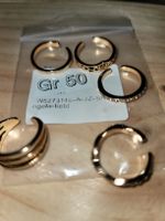Ringe Set Goldfarben Grösse 50, Fussschmuck, Foot lover x 5