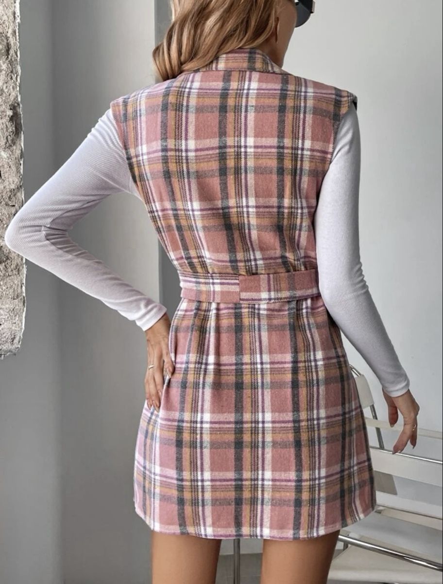 Shein Gilets & Westen: 😍Karoweste mit Gürtel, Gr. M😍 – Neu (gemäss Beschreibung) aus Steffisburg von ruco02 2