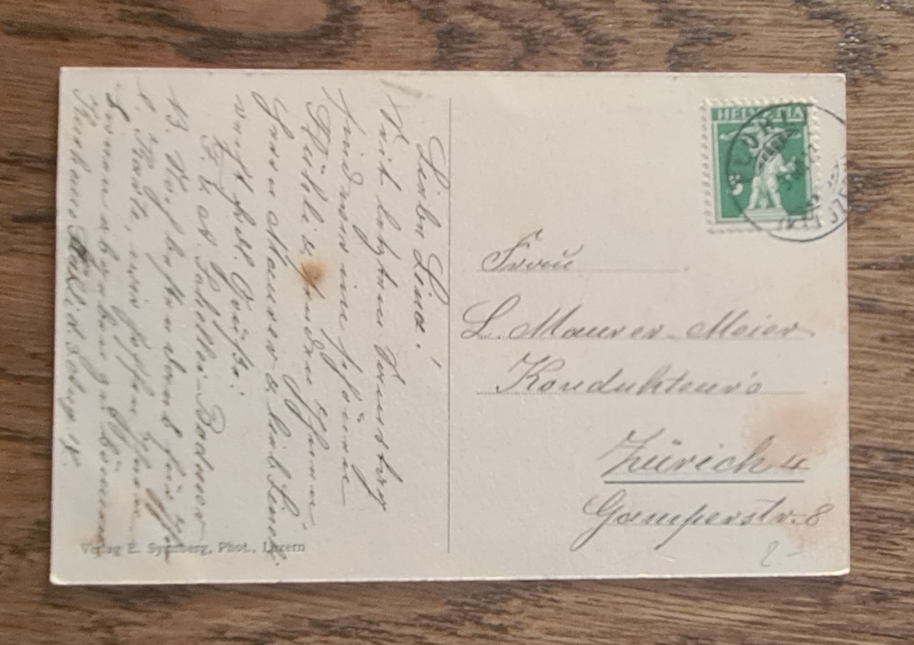 Cartoline postali: Kurhaus Flühli, Entlebuch 1917 – Usato da Ebikon venduto da Donar50 1