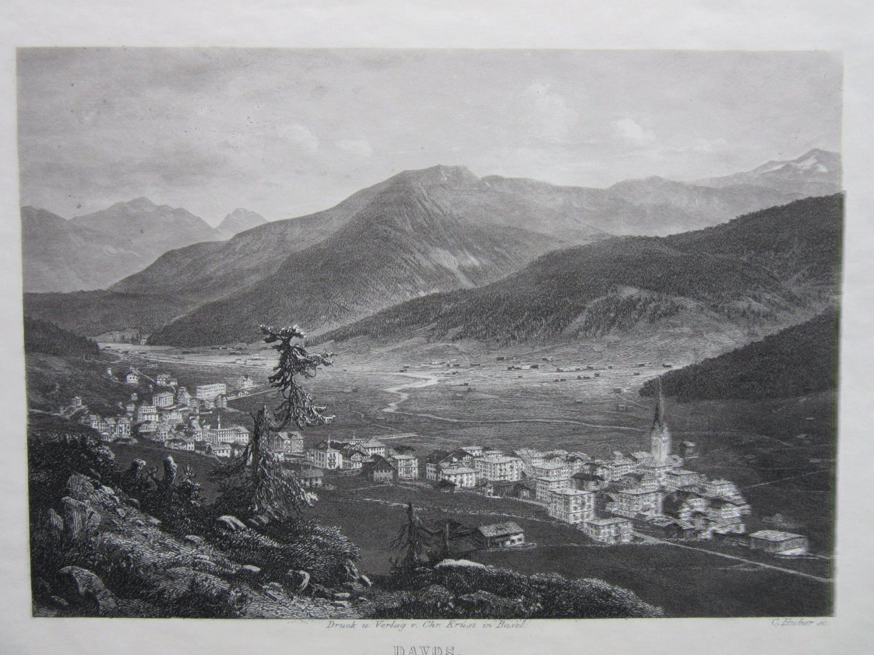 Incisioni: DAVOS  STAHLSTICH – Usato da Gersau venduto da grafik-kunst