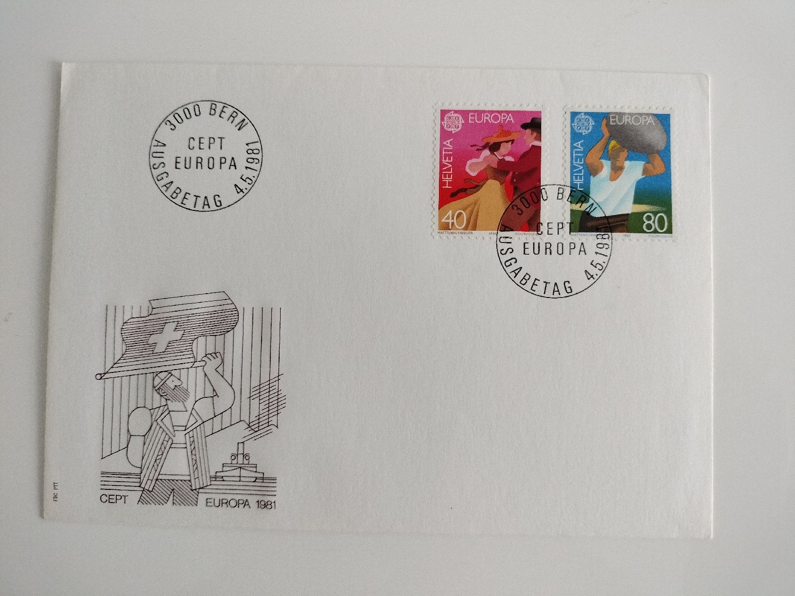Alle Briefmarken: Ersttagsbrief CEPT EUROPA 1981 Schweiz – Neu (gemäss Beschreibung) aus Oftringen von spo_g5zw