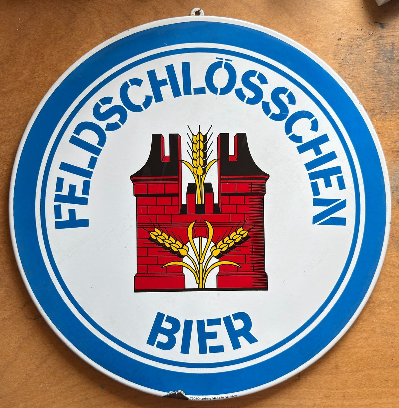 Feldschlösschen Schilder: Feldsschlösschen Bier Schild – Gebraucht aus Othmarsingen von Valser48