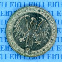 DEM___5.00 1982D Johann Wolfgang Goethe -unz 5 Deutsche Mark