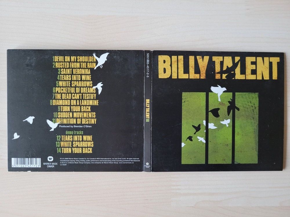 Billy Talent III CD 2009 Kaufen auf Ricardo