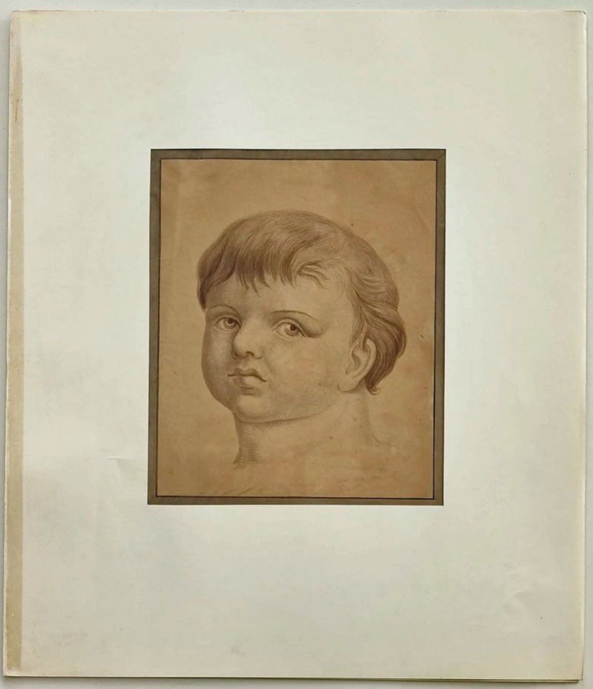 Dipinti: Kopfstudie eines Kindes, Feder/Tusche, 18./19. Jh. – Usato da Zuerich venduto da Antiquarium 1