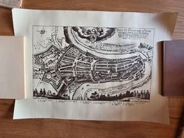 Vintage Landkarte Bern Berna Anno 1353