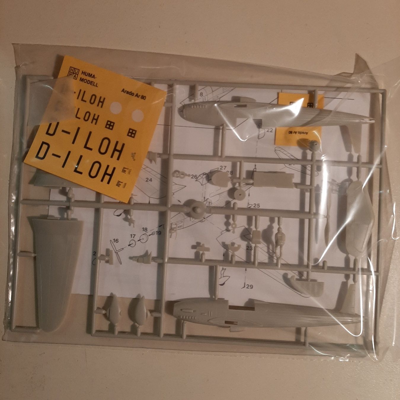 Arado Kit di modellismo & Modellini statici: 3535 ... Arado Ar 80 Jäger ... Huma 3005 – Nuovo (secondo la descrizione) da Bonstetten venduto da Benibanny59 2