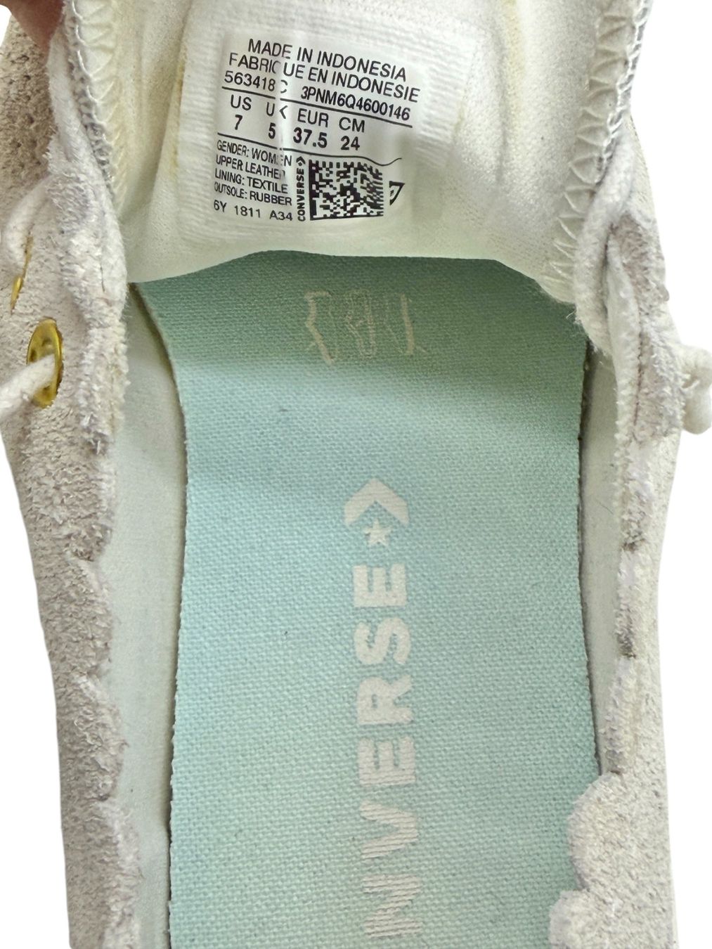Converse Scarpe da donna: Baskets Converse All Star cuir daim gris. Pointure 37.5 – Usato da Cossonay-Ville venduto da PatineDuTemps 1