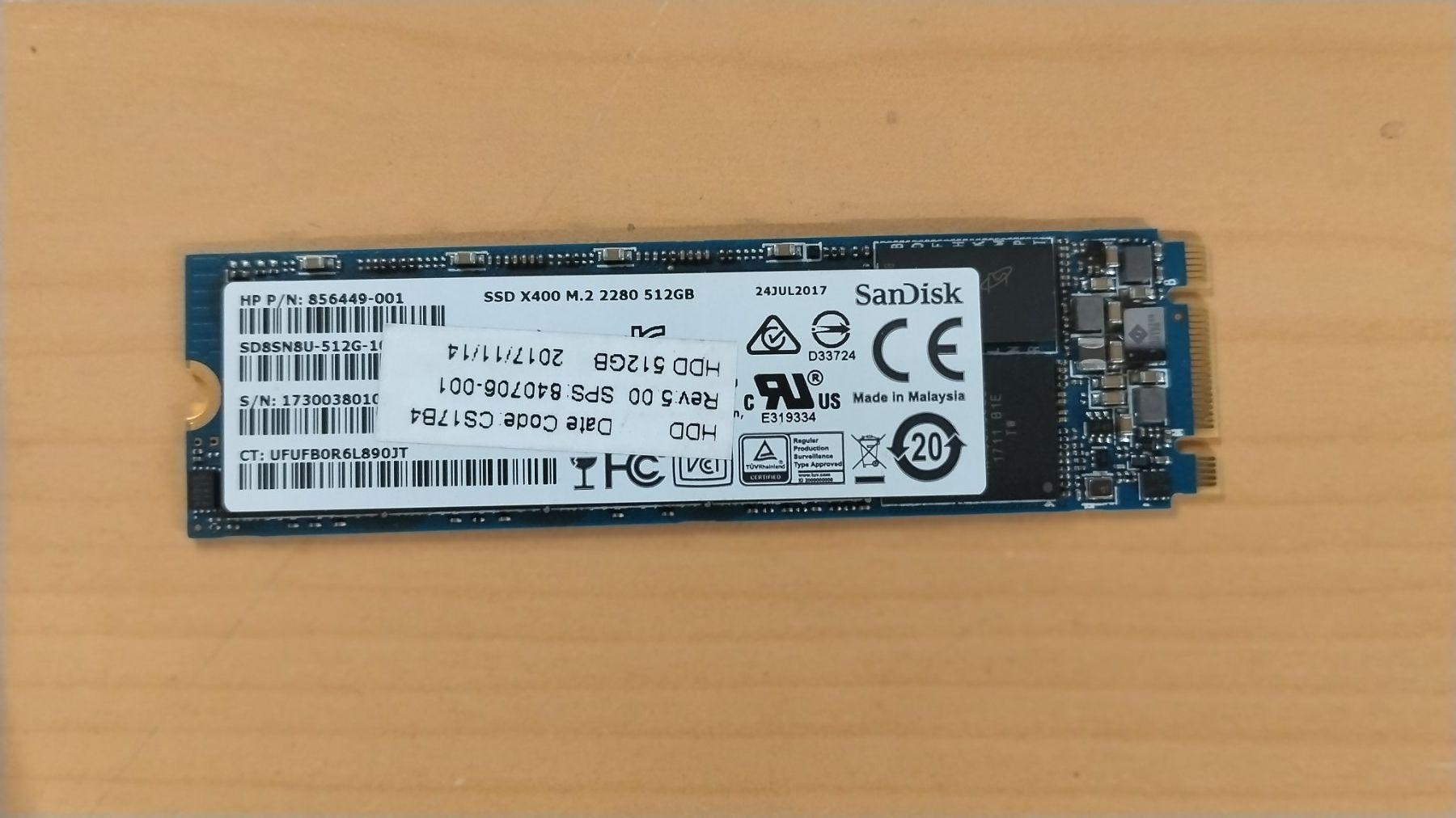Sandisk Dischi rigidi: SanDisk SSD SD8SN8U 512GB M.2 2280 – Usato da Wallisellen venduto da mic_gg2g