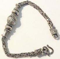 Bracelet Ethnique en Argent Massif - Bijou Bohème Chic. 