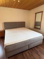 Boxspringbett grau, 180x200 cm, guter Zustand
