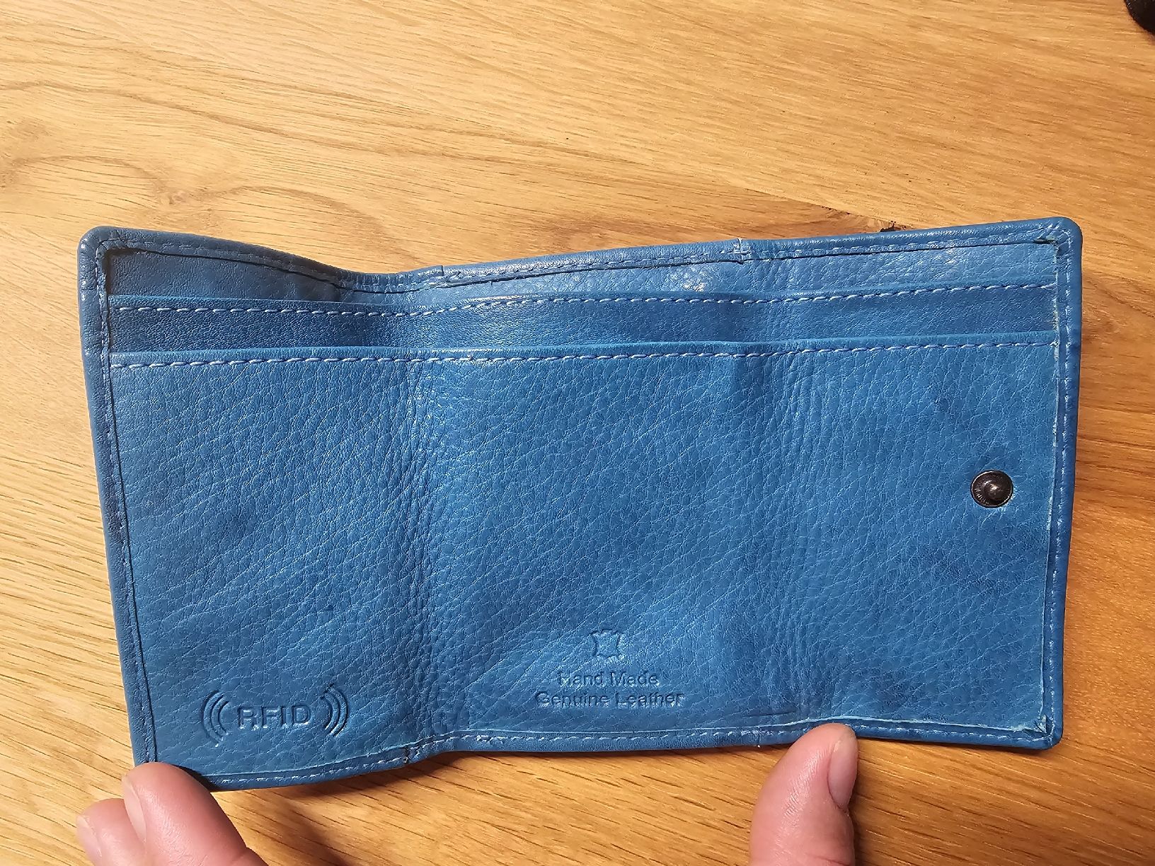 Portafogli: Leder Portemonnaie mit RFID türkis – Nuovo (secondo la descrizione) da Büttikon AG venduto da PAM120319 2
