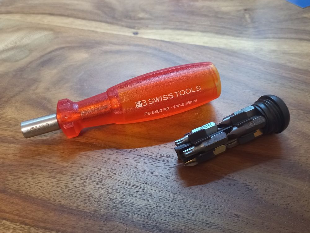 PB Swiss Tools Bit-Set 'Insider' PB 6460 - 8 Präzisions-Bits 1/4 Zoll, Magnetisch, Schweizer Qualität
