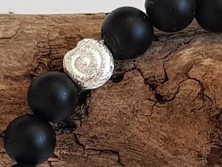 Bracciali & Braccialetti: Armband Onyx mit Muschel 925 – Nuovo (secondo la descrizione) da Walterswil SO venduto da Mama_noel 1