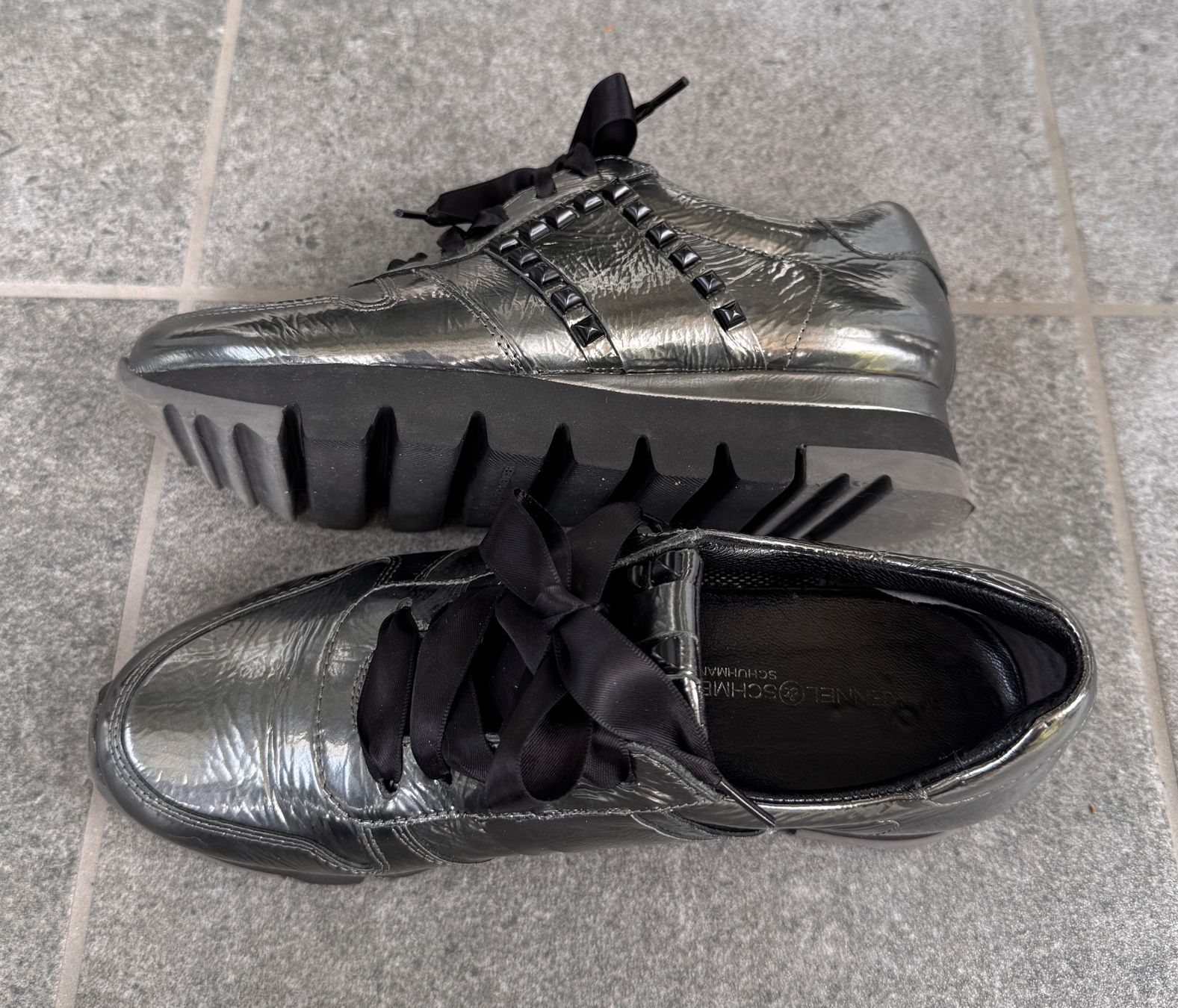 Kennel + Schmenger Scarpe da donna: Kennel & Schmenger Sneaker - Grösse 36.5 - metallic Optik – Usato da Arbon venduto da drs64
