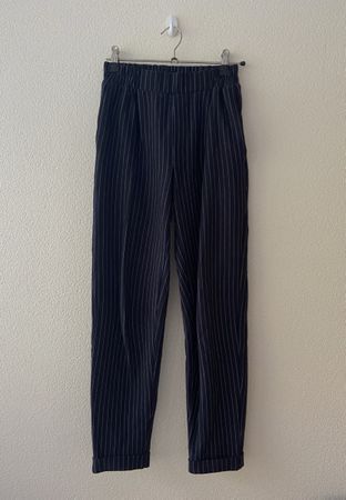 Pantalone nero a righe
