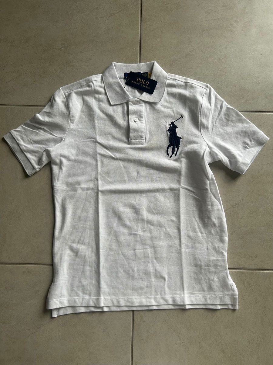 Ralph Lauren Magliette Polo: Polo Ralph Lauren blanc – Nuovo e nell'imballaggio originale da Le Locle venduto da Diabolo11