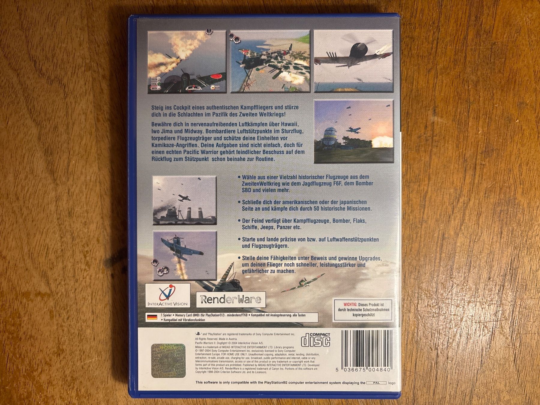 Sony Giochi: PACIFIC WARRIORS 2 - Sony Playstation 2, PS2 – Usato da Zürich venduto da hiddentreasures_zh 1