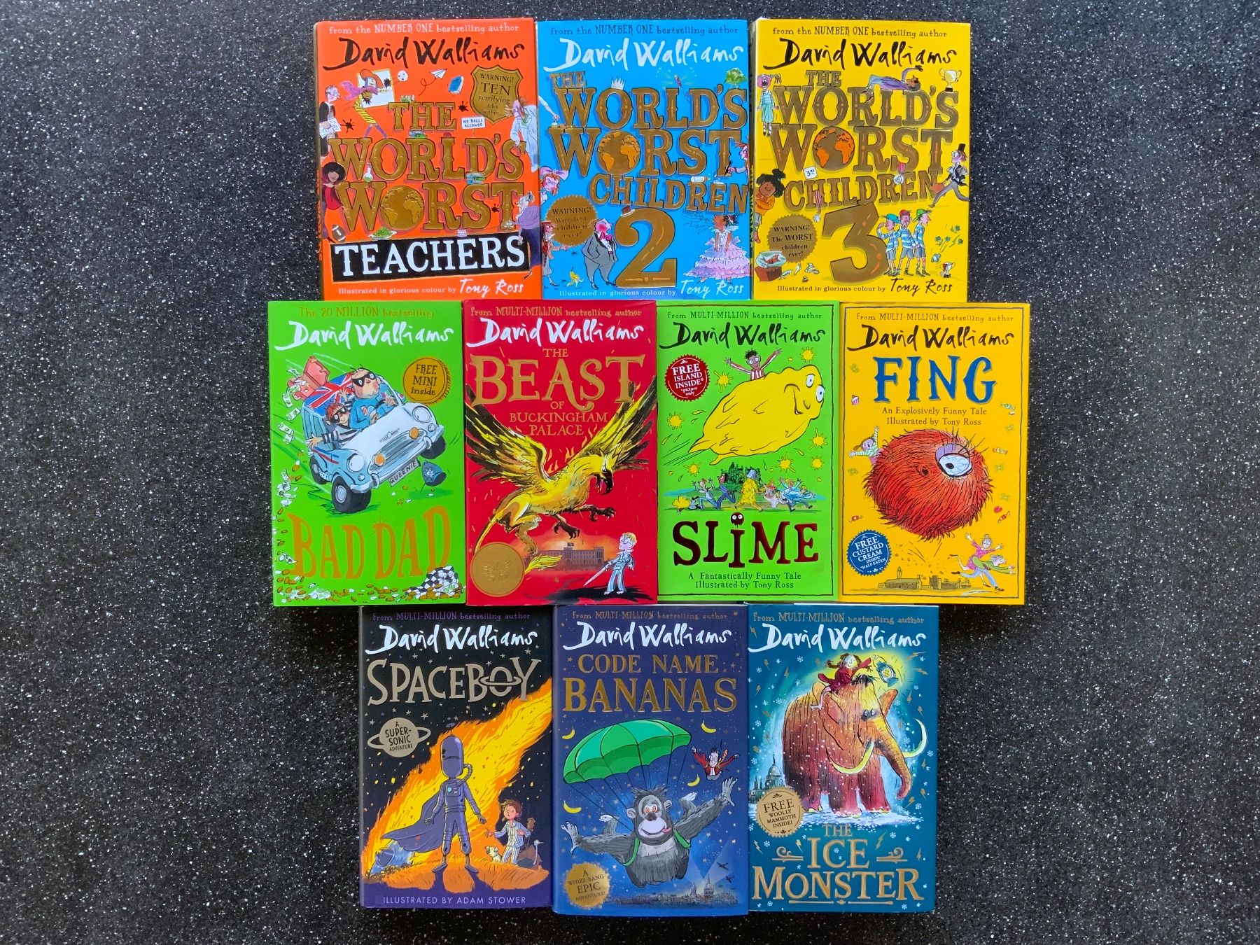 Libri: David Walliams: 10x hardback books – Usato da Binningen venduto da chr_z6qw