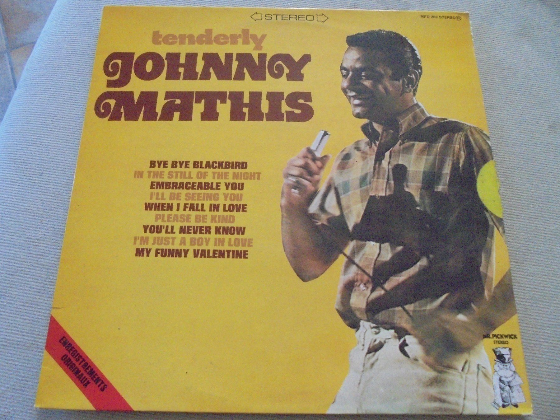 Dischi in vinile: Johnny MATHIS " Tenderly " LP Frankreich – Usato da Crissier venduto da Promopost