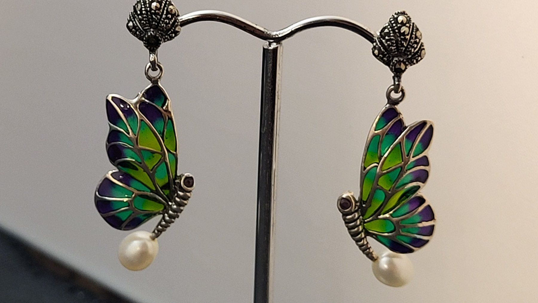 Ohrringe & -stecker: Silber-Ohrschmuck SCHMETTERLINGE – Defekt aus Basel von spinne02 3