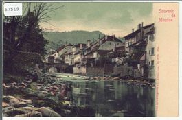 Souvenir de Moudon - animee - Litho