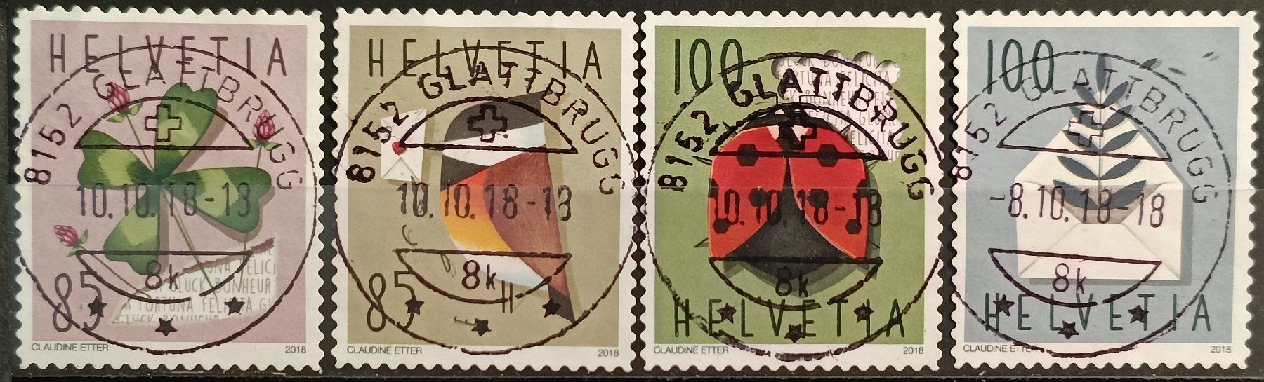 Tutti i francobolli: 2018 spezielle Anlässe Top Stempel – Usato da Dübendorf venduto da goeggi79