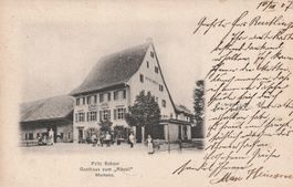 Muttenz-Gasthaus zum Rössli - 1907