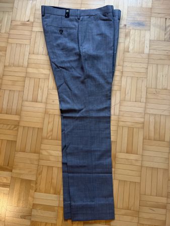 Elegante Herren Anzugshose Gr. 50, Grau, Top Zustand!
