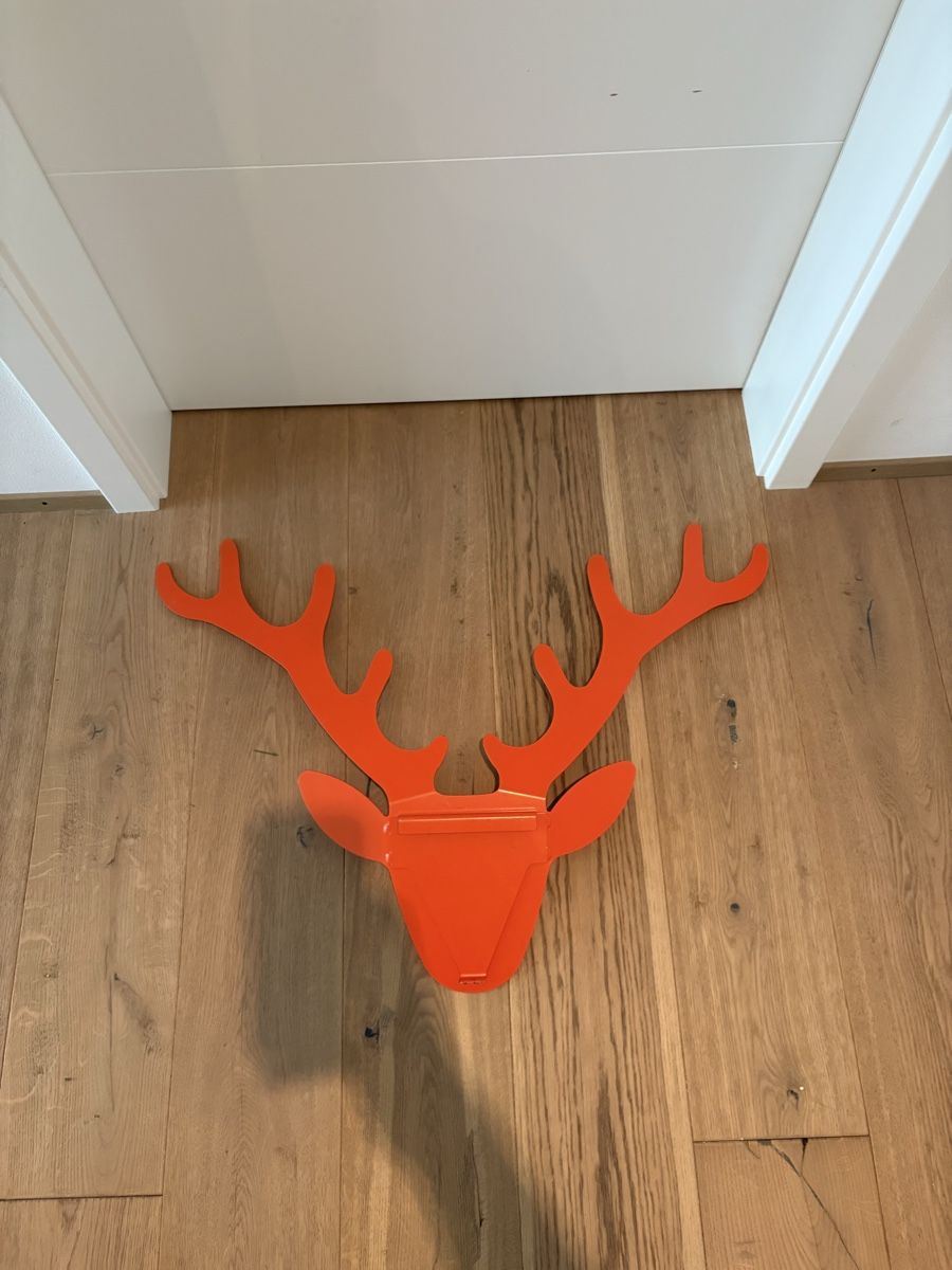 Tutte le decorazioni: Hirschkopf Dekoelement orange – Usato da Berikon venduto da janick7 1