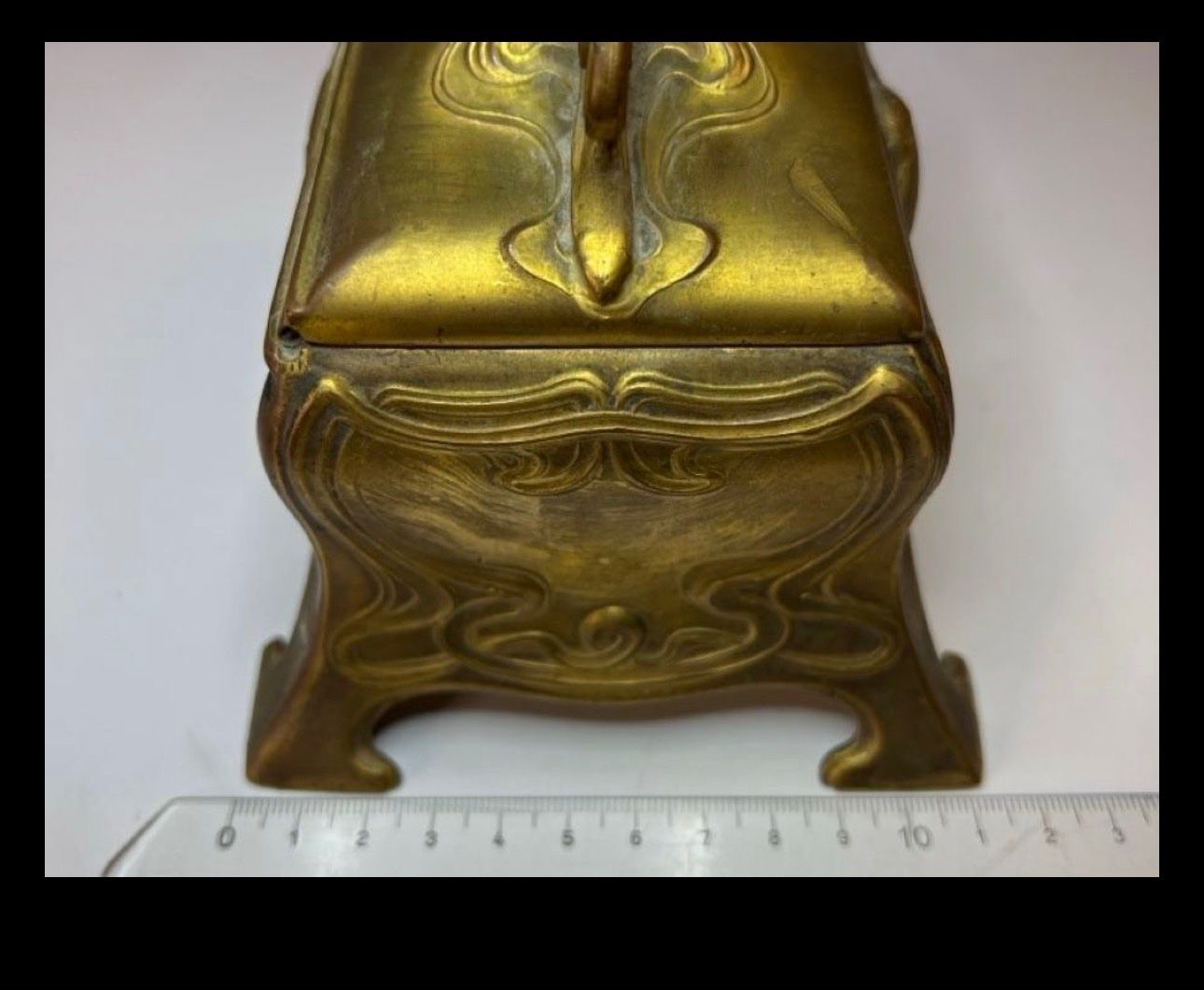 Contenitori & Simili: Antike Jugendstil Schmuckdose Schatulle vermutlich Messing – Usato da Basel venduto da Joshy03 2