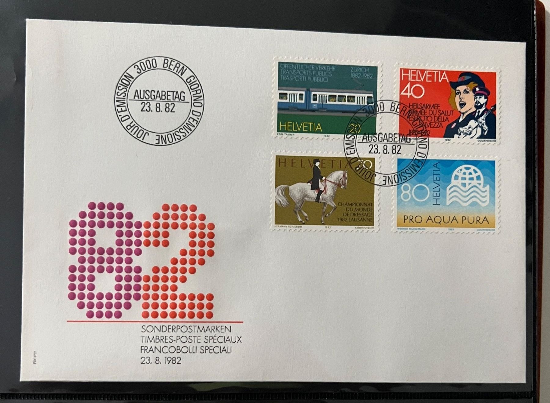 Alle Briefmarken: Erstagsbrief 1982 – Gebraucht aus Rotkreuz von Parcore