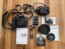 Nikon D750 mit Nikkor 24-85mm AF-S Objektiv & tollem Zubehör