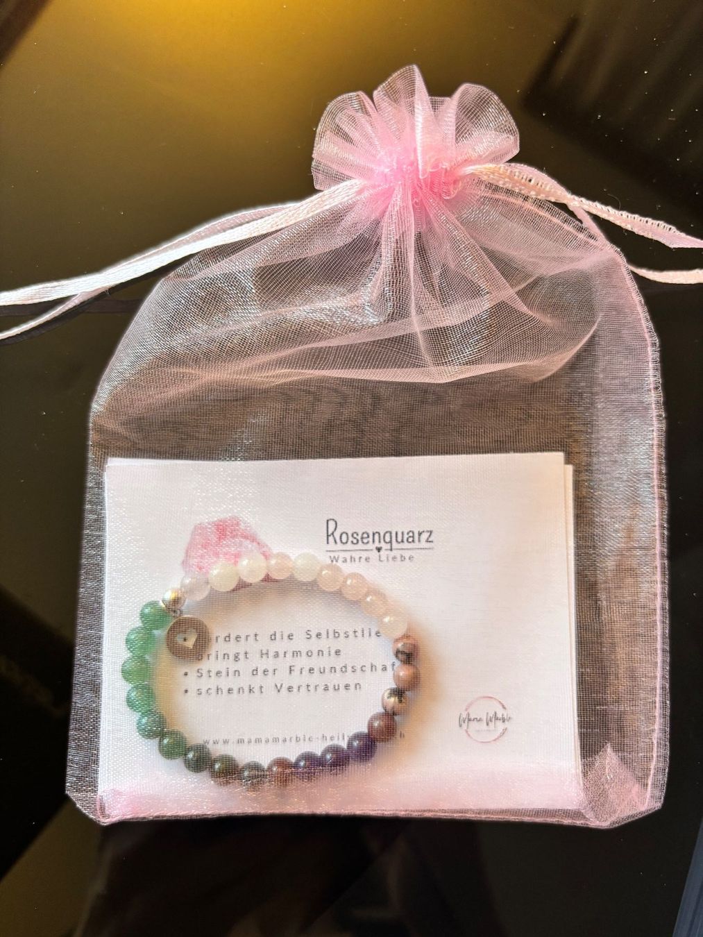 Minerali & Pietre curative: Wunderschönes Perlenarmband aus Heilsteinen – Nuovo (secondo la descrizione) da Wünnewil venduto da april24 1