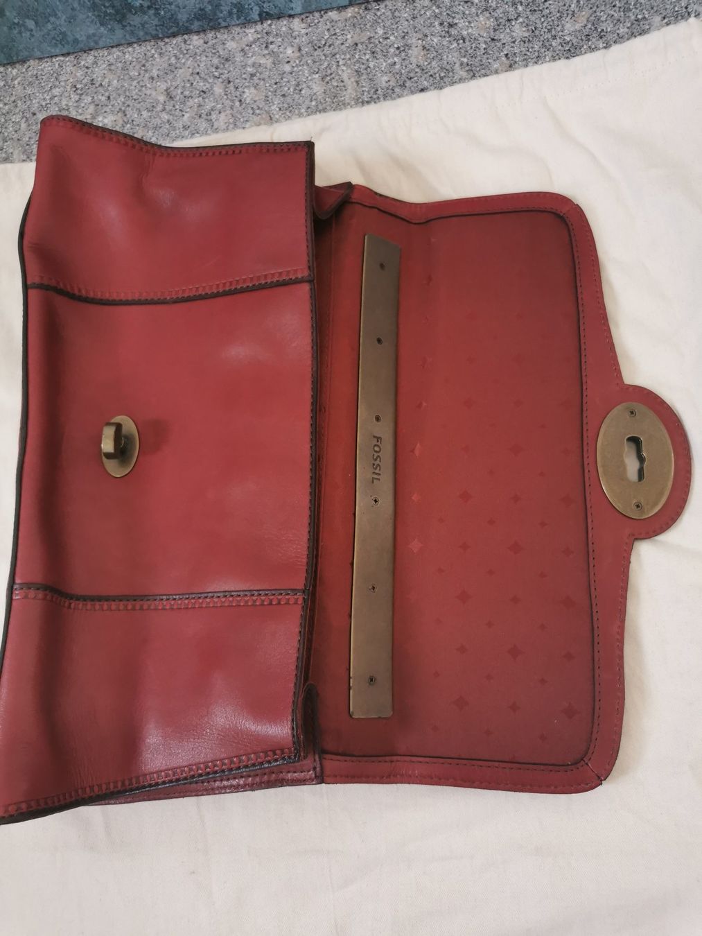 Fossil Borse da donna: Fossil Leder Tasche (dunkle rot) NEU – Nuovo (secondo la descrizione) da Oberengstringen venduto da Mix_gaga 3