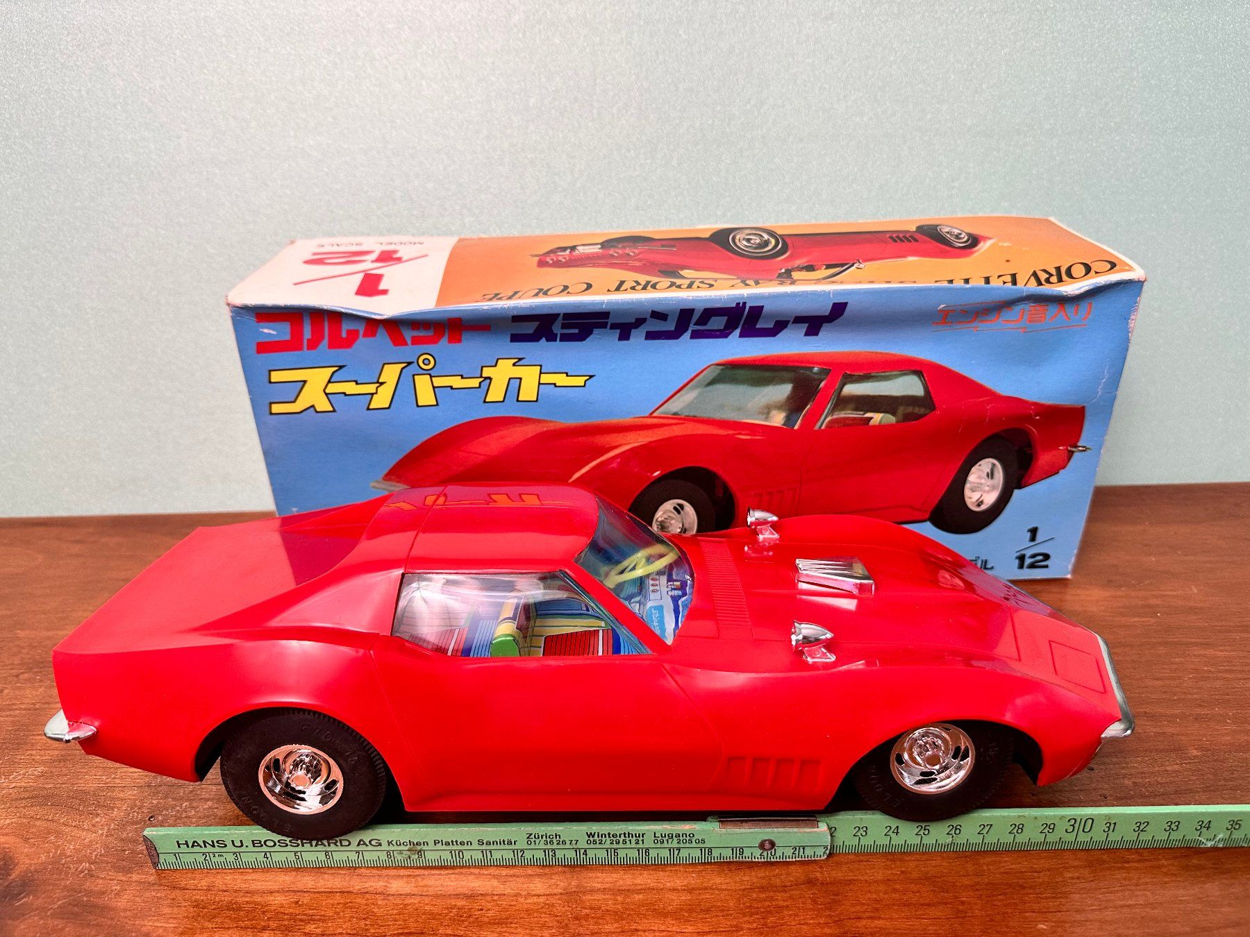 Chevrolet Automobili: Chevrolet Corvette Stingray , 30cm , Batterie , ELDON Japan – Usato da Seuzach venduto da Jage 1