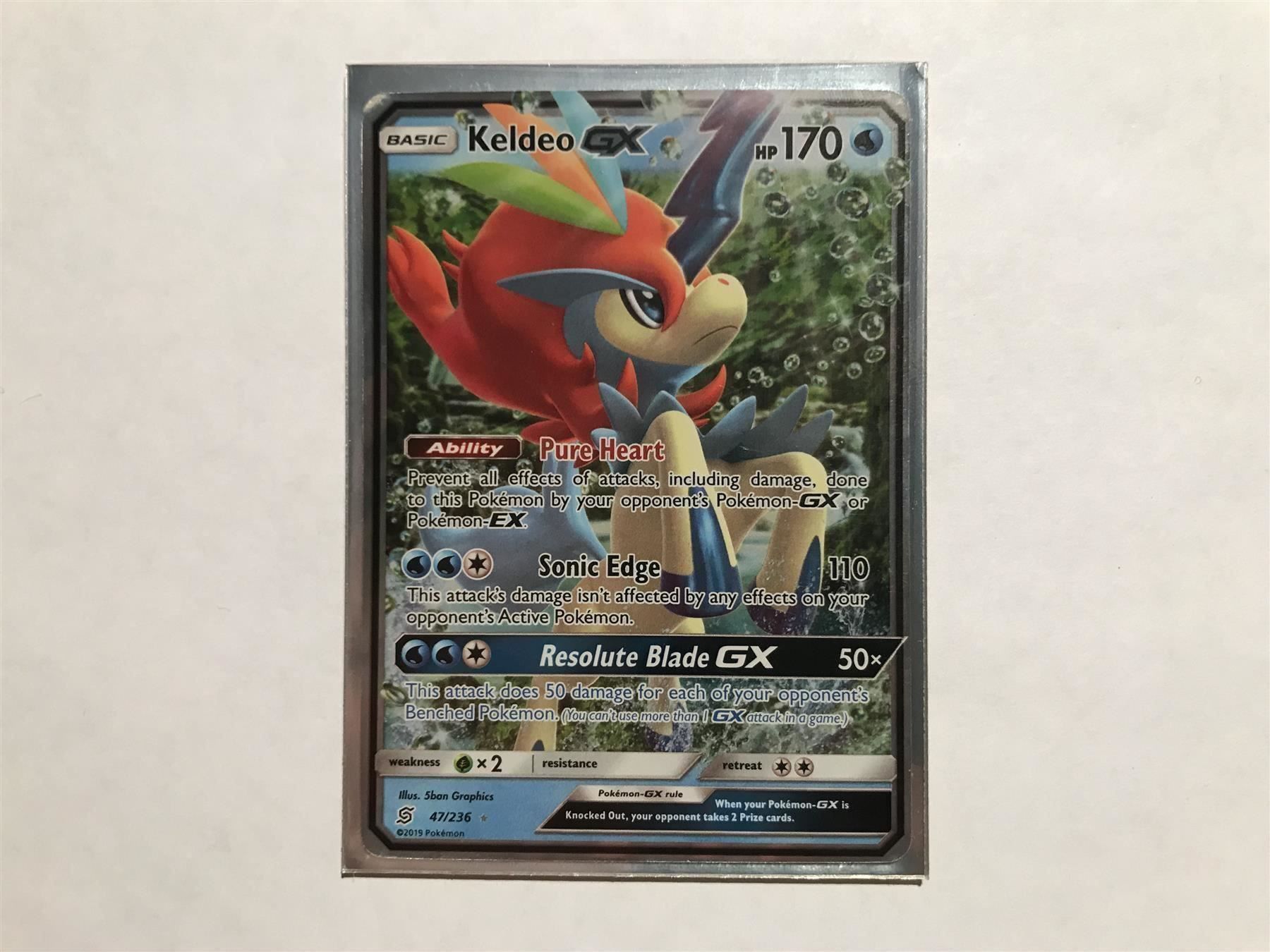 Pokémon Carte collezionabili: Keldeo GX – Nuovo (secondo la descrizione) da Hagendorn venduto da Pokecollectorch