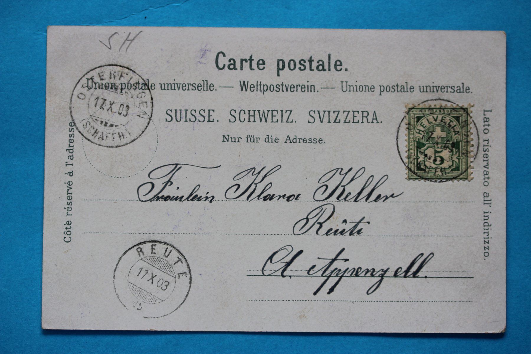 Ansichtskarten: OSTERFINGEN LITHO AK – Gebraucht aus Lotzwil von pirolh 1