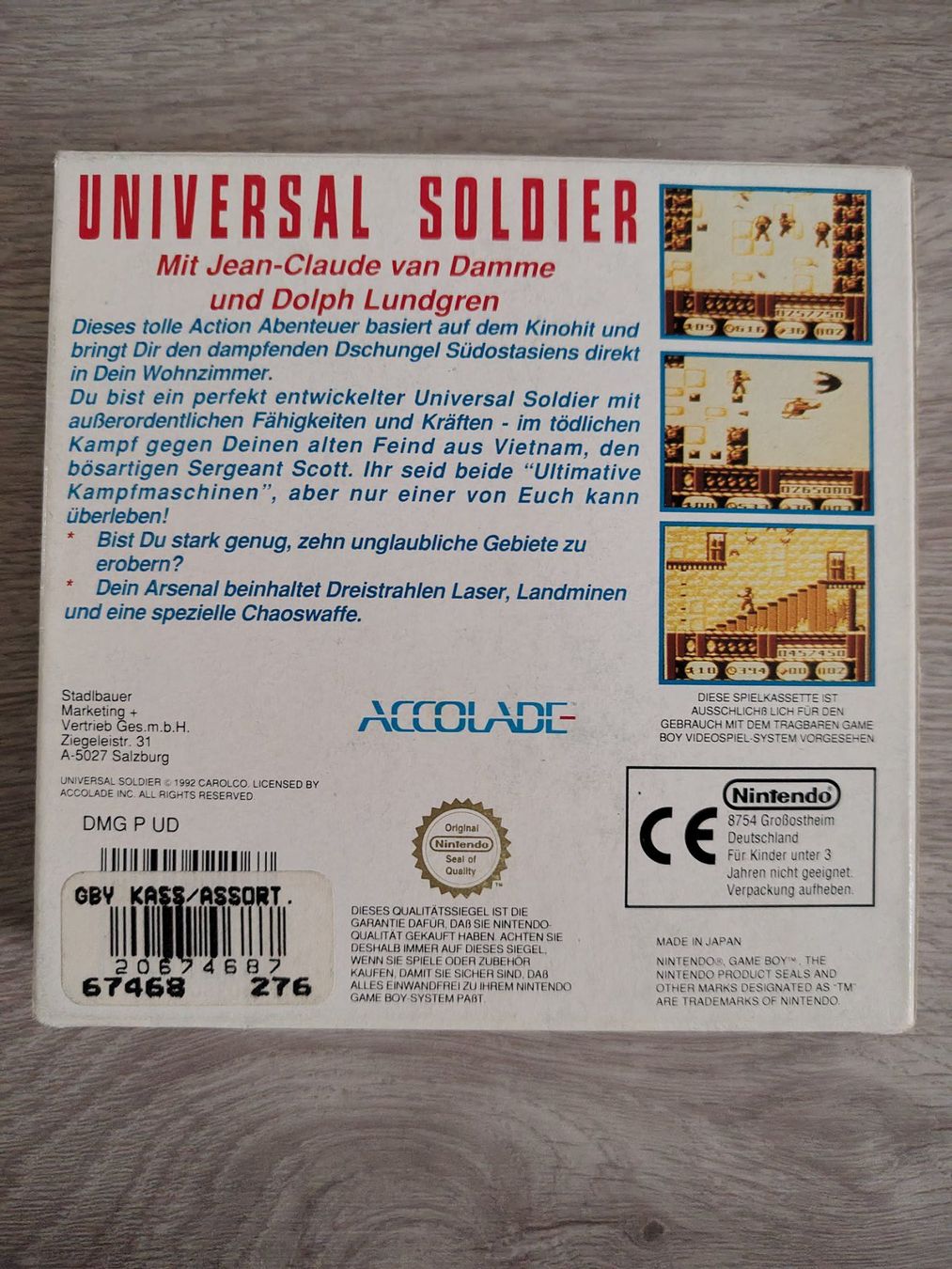 Spiele: Universal Soldier Game Boy – Gebraucht aus Schachen LU von retrogamer 1