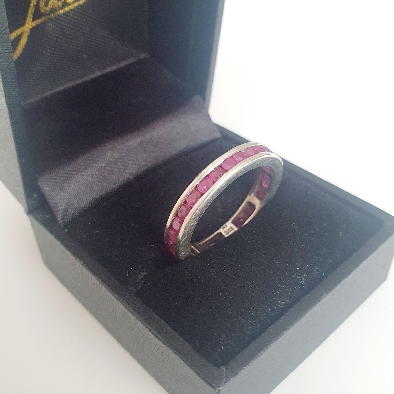 Ringe: Rubin-Eternity-925 Silber -Ring Memory-Ring gr. 19,1mm – Gebraucht aus Kreuzlingen von Wunderkiste123 6