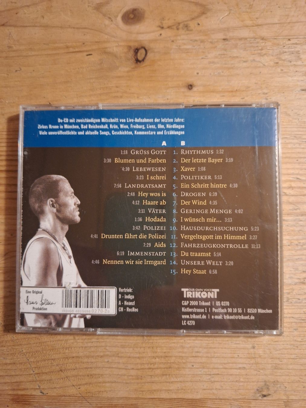 CD: Hans Söllner "241255"  – Usato da Schwarzenburg venduto da Ralfi1 1