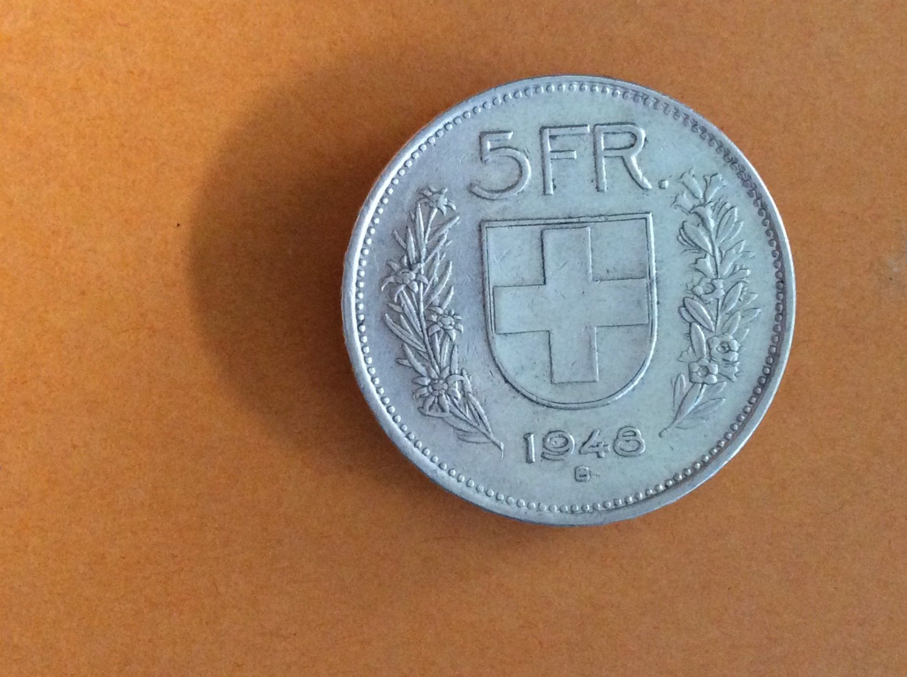 Tutti le monete: 5 francs  1948  Jolie – Usato da Genève venduto da pie_fh2d