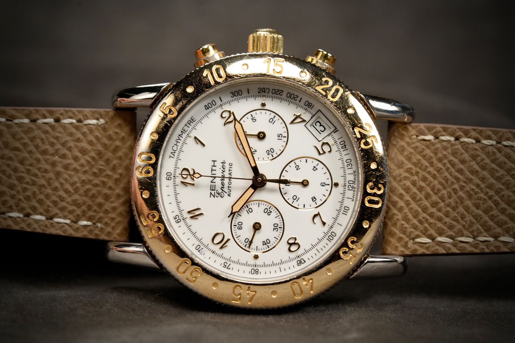 Zenith Montres: Zenith - El Primero Epervier Ref 19.0130.400 Original 1988 – D'occasion à Morcote par chronoservice 9