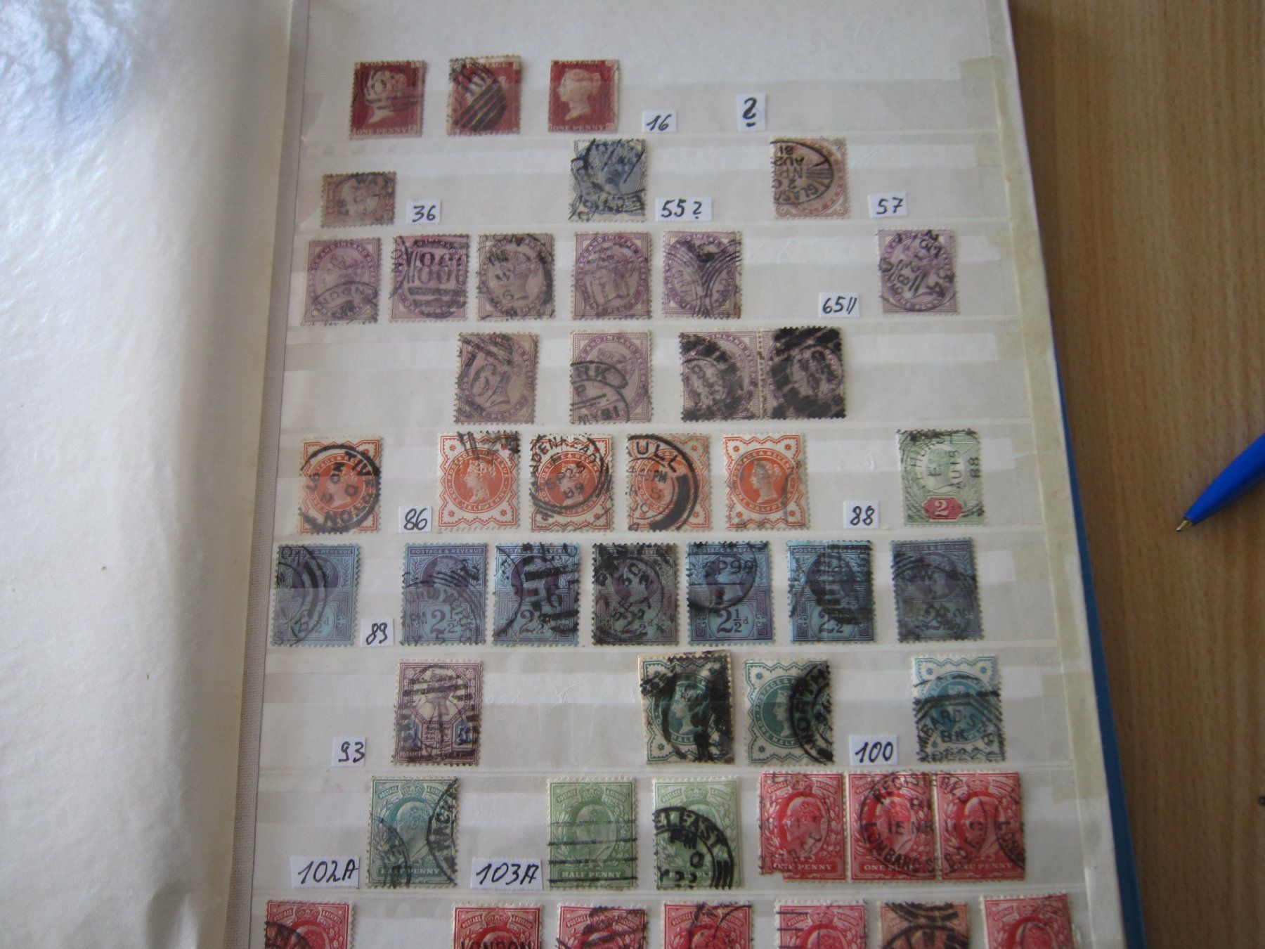 Tous les timbres: No 18 England mit Wertvollen Marken – D'occasion à Giubiasco par sal_9j6w 1