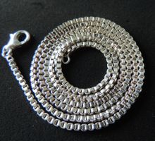 Silber 800 Venezianer Halskette 80 cm / 2,5 mm